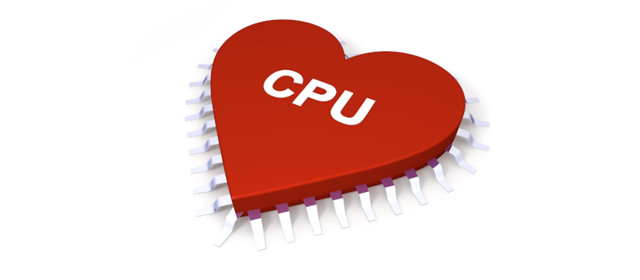 Processor --Heart-shaped --CPU --Production / Illustration / Industry / Photo / Image / Photo / Free material