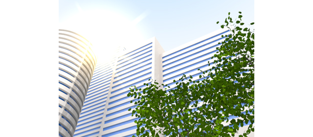 自然｜ビジネス街 | 太陽  | 環境・自然・エネルギー・災害 - エネルギー / 地球 / 自然 / 環境 / 写真 / イラスト / フリー素材 / ダウンロード