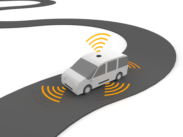 自動車 | センサー | レーダー | GPS - テクノロジー / 技術開発 / 写真 / 3D / 科学 / イラスト / フォト / 無料 / 機械