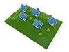 Photovoltaic power generation ｜ Solar power generation --Industrial image Free illustration