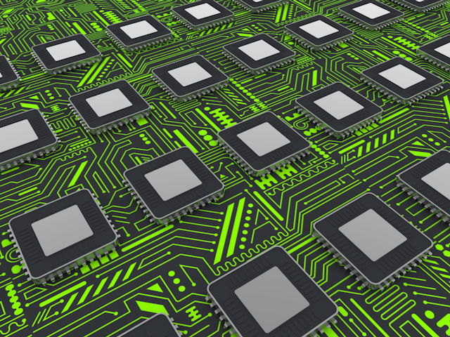 Integrated Circuit / Central Processing Unit-Production / Illustration / Industry / Photo / Image / Photo / Free Material