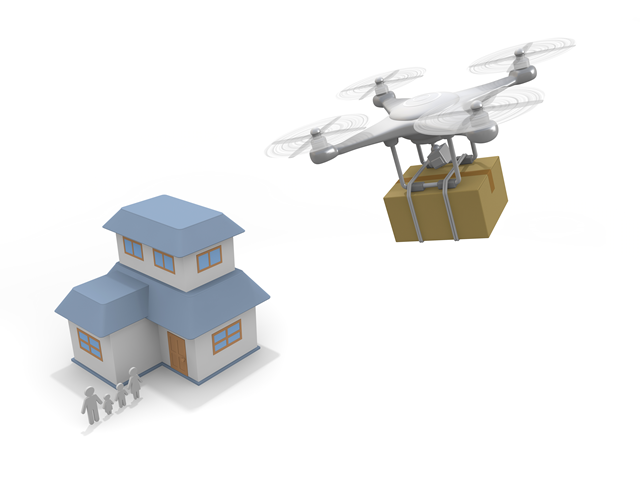 配送/宅配 / ドローン - テクノロジー / 技術開発 / 写真 / 3D / 科学 / イラスト / フォト / 無料 / 機械