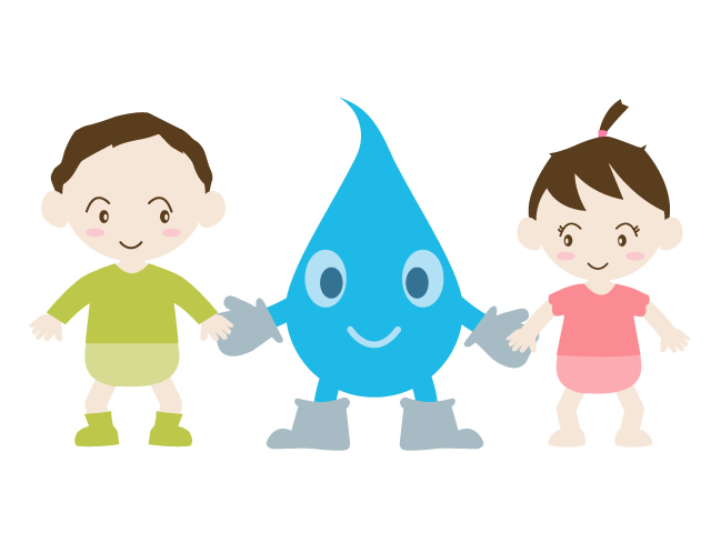 子供 | キャラクター | 滴 | 環境 | 自然 | エネルギー | 災害 - 汚染/工場/環境/地球/自然/きれい/イラスト/無料/クリップアート