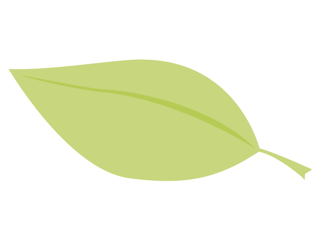葉 | 黄緑 | 環境・自然・エネルギー・災害 - 汚染/工場/環境/地球/自然/きれい/イラスト/無料/クリップアート