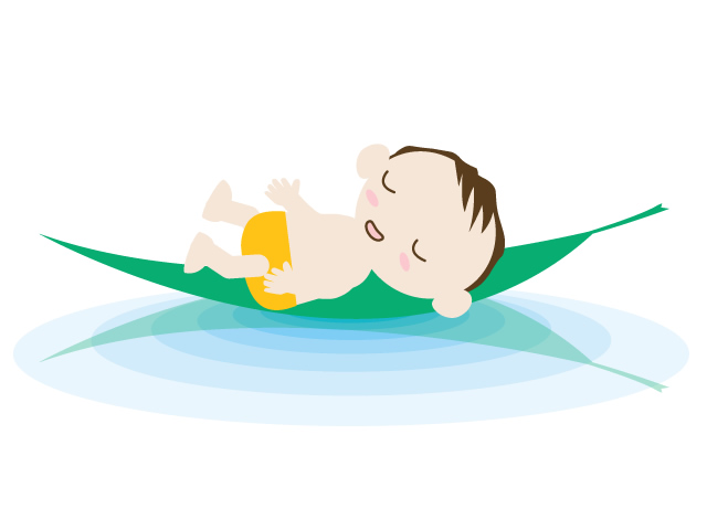 赤ん坊 | 葉っぱ | 睡眠 | 水 | 環境・自然・エネルギー・災害素材 - 汚染/工場/環境/地球/自然/きれい/イラスト/無料/クリップアート