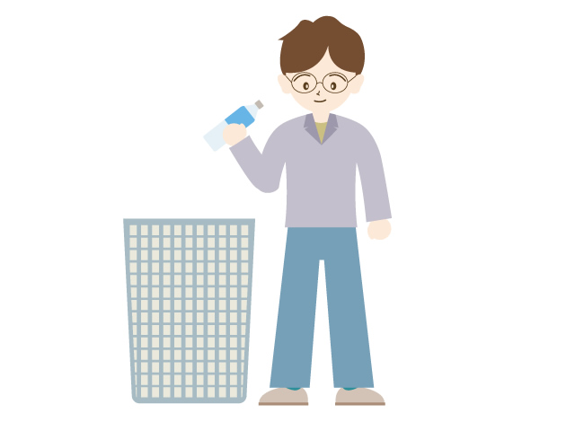 ゴミ | ペットボトル | 分別 | 環境 | 自然 | エネルギー | 災害 - 汚染/工場/環境/地球/自然/きれい/イラスト/無料/クリップアート