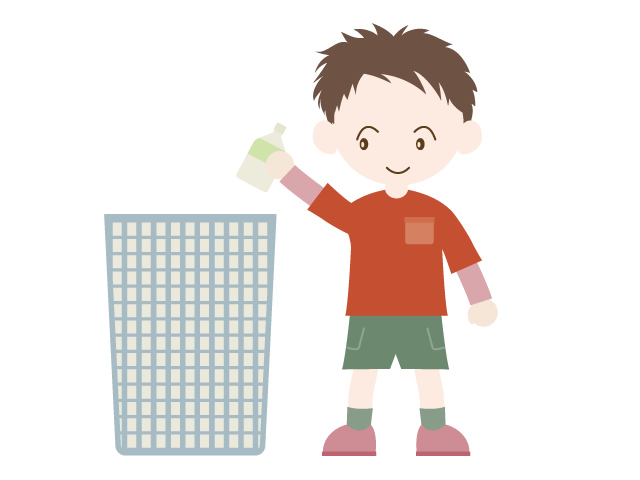 資源 | ゴミ | 子供 | 分別 - 汚染/工場/環境/地球/自然/きれい/イラスト/無料/クリップアート