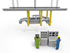 Automation ｜ Manufacturing ｜ Line-Industrial image Free illustration