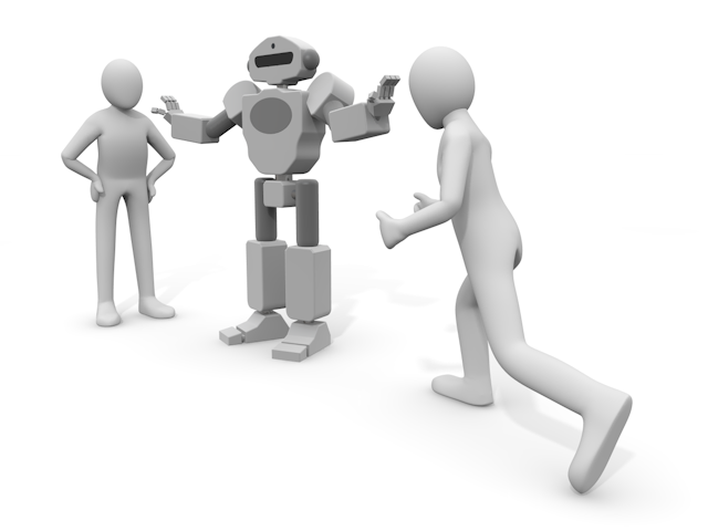 言い争いを止めるロボット｜冷静な機械｜喧嘩 - テクノロジー / 技術開発 / 写真 / 3D / 科学 / イラスト / フォト / 無料 / 機械