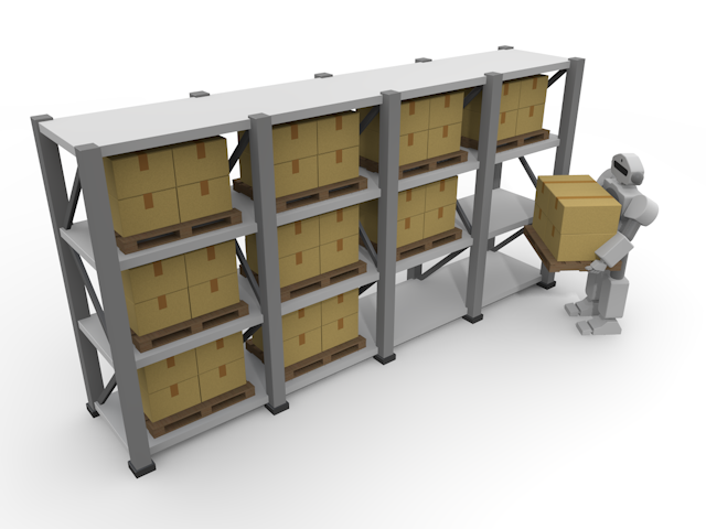 重労働でも大丈夫｜ロボット社員｜倉庫で働く - テクノロジー / 技術開発 / 写真 / 3D / 科学 / イラスト / フォト / 無料 / 機械