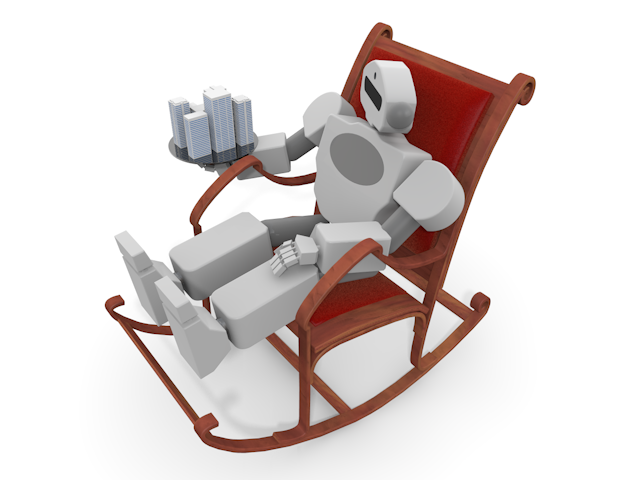 人間社会を手に入れたロボット｜機械社会 - テクノロジー / 技術開発 / 写真 / 3D / 科学 / イラスト / フォト / 無料 / 機械