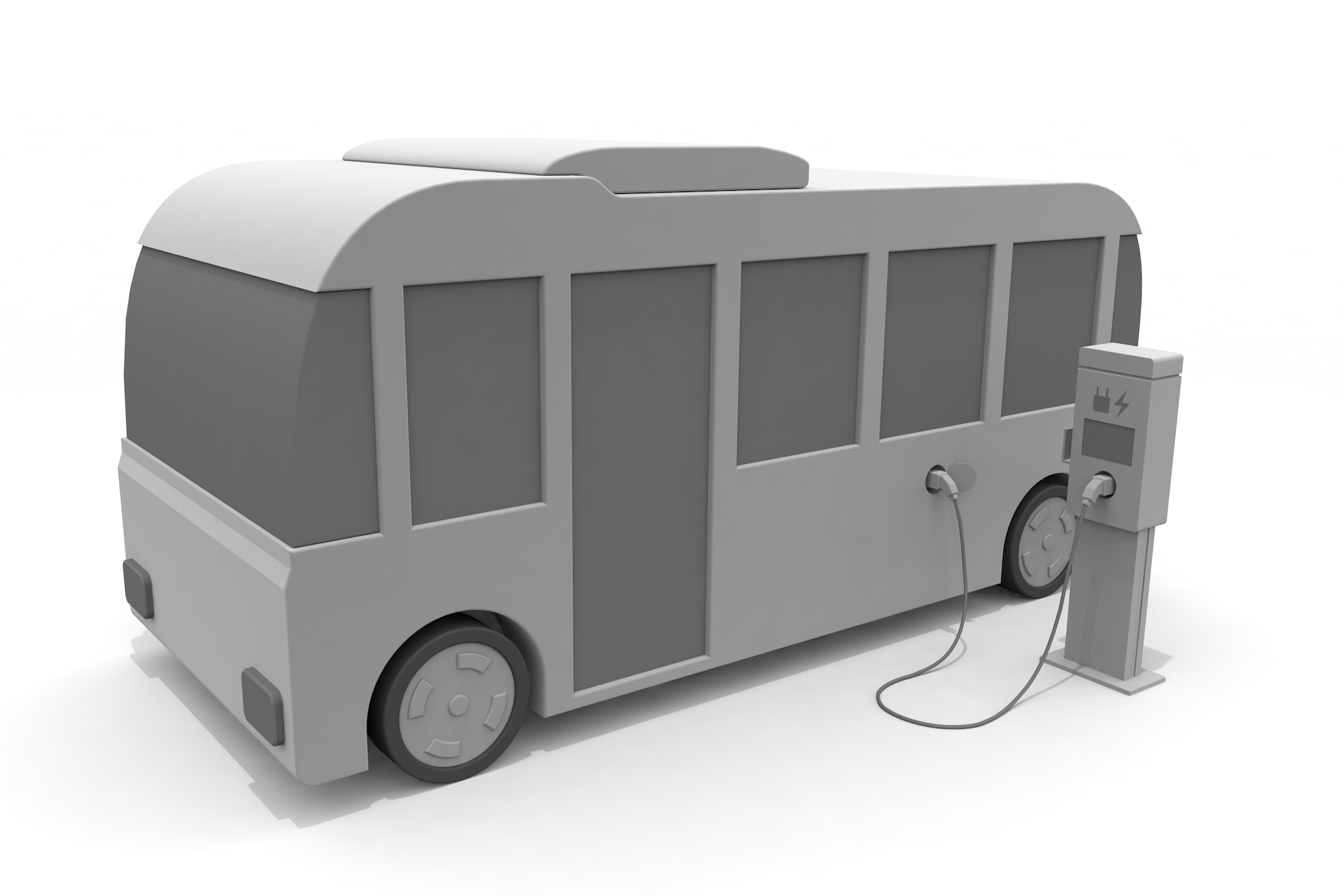 充電設備購入/自動車に関する税金/電気料金/家計の節約 - イラスト/3Dレンダリング/フリー素材/商用使用OK