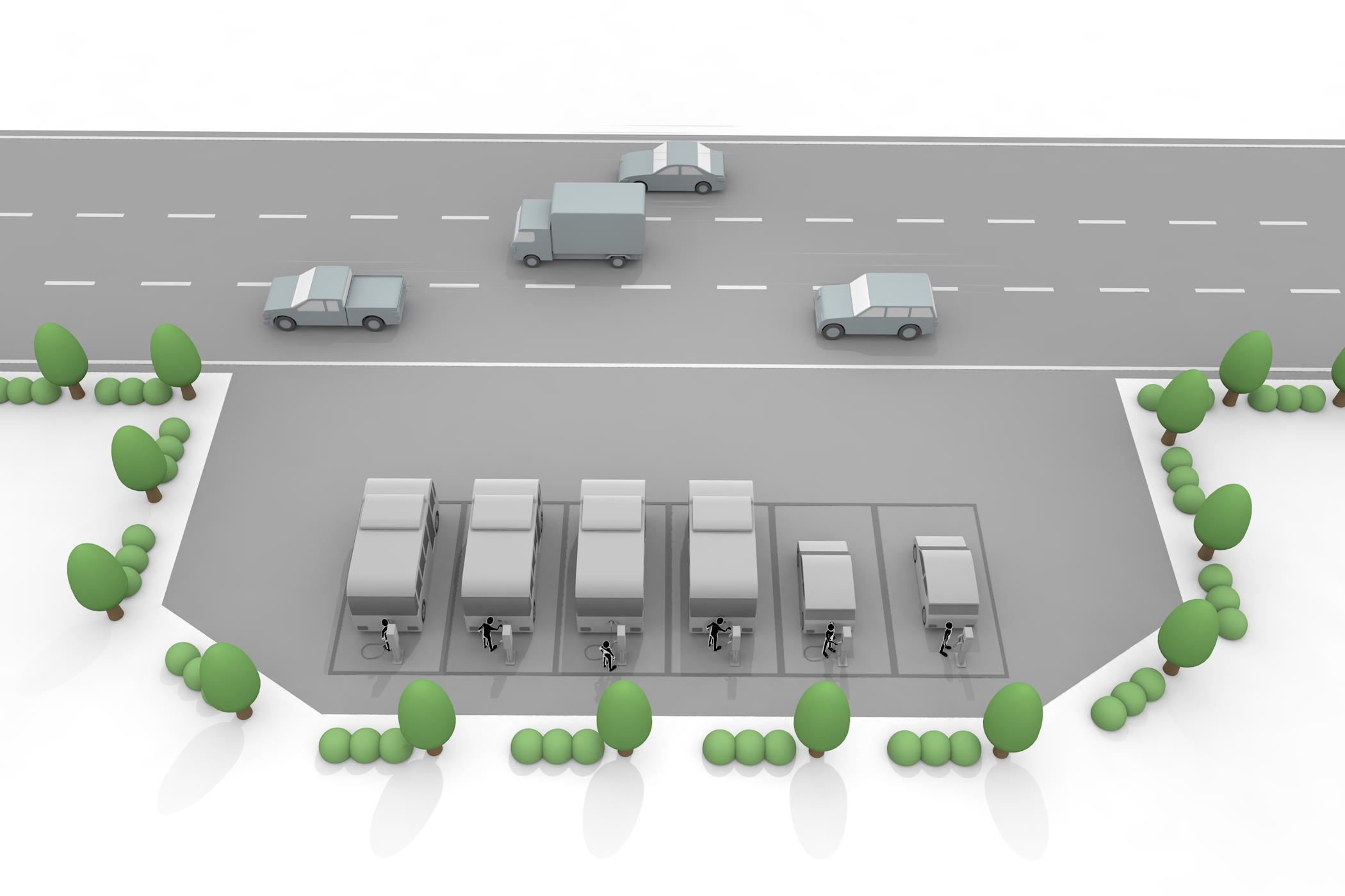 地球温暖化 / 環境 / コンセント / クリーン / クリーンエネルギー - イラスト/3Dレンダリング/フリー素材/商用使用OK