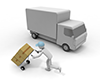 Home delivery work | Delivering products-Industrial image Free illustration