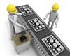 Assembly line work in the factory | Operate on the panel-Industrial image Free illustration