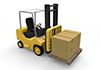 Work / Carry / Forklift-Industrial Image Free Illustrations