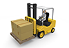 Workers / Forklifts / Luggage Movement-Industrial Image Free Illustrations