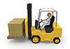 Luggage Movement / Forklift Operator-Industrial Image Free Illustration