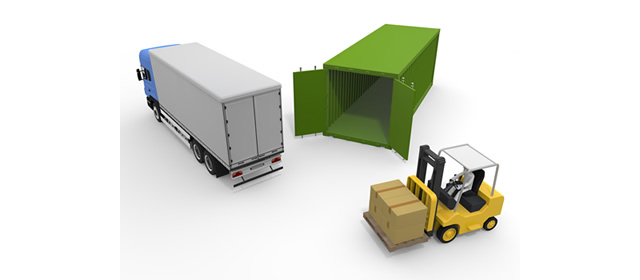 Forklift / Luggage / Materials / Products / Inventory-Production / Illustration / Industry / Photo / Image / Photo / Free Material