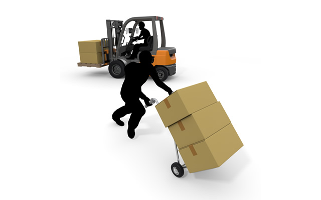 Business / Carrying / Forklift / Hard Labor / Business / Boss-Production / Illustration / Industry / Photo / Image / Photo / Free Material