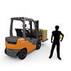 Workers / Luggage / Forklifts-Industrial Image Free Illustrations