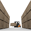 Warehouse management / inventory / mail order business --Industrial image free illustration
