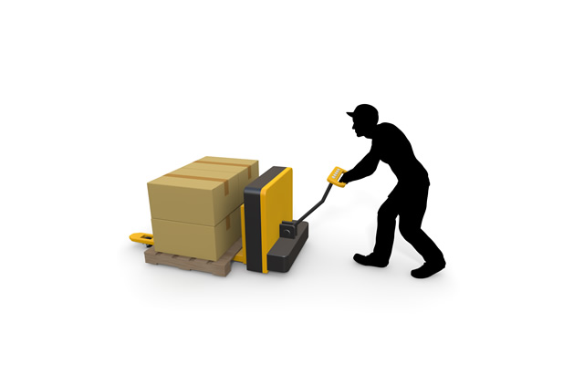 Pallet Jack / Product / Worker / Cardboard / Work / Boss / Job-Production / Illustration / Industry / Photo / Image / Photo / Free Material