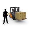 Workers / Helmets / Forklifts / Campus Work-Industrial Image Free Illustrations