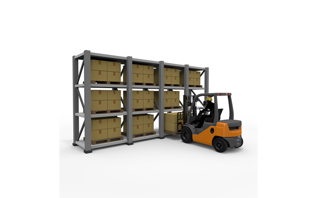 Forklift / Inventory / Dispatched Labor / Transportation / Transportation / Trailer-Production / Illustration / Industry / Photo / Image / Photo / Free Material