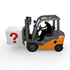 Transportation / Hatena / Forklift / Worker-Industrial image Free illustration