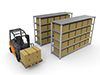Inventory ｜ Organize ｜ Forklift-Industrial Image Free Illustration