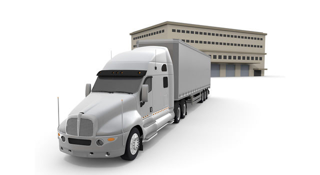 Trucks Departing from Factory-Production / Illustration / Industry / Photo / Image / Photo / Free Material