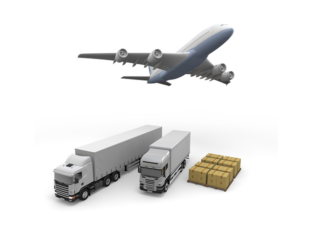 Luggage / Airplane / Truck-Production / Illustration / Industry / Photo / Image / Photo / Free Material