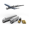 Forklift / Airplane / Loading-Industrial Image Free Illustration