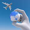 Asia / Airplane / Earth-Industrial Image Free Illustrations