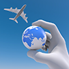 Europe / Airplane / Earth-Industrial Image Free Illustrations
