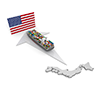 USA / Export / Cargo Ship / Japan / Trade-Industrial Image Free Illustration