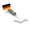 Germany / Cargo Ship / Trade / Export / Japan-Industrial Image Free Illustration