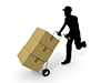 Delivery ｜ Delivery ｜ Luggage-Industrial image Free illustration