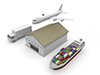 Trade ｜ Airplane ｜ Ship-Industrial Image Free Illustration
