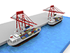 Transportation ｜ Port ｜ Trade-Industrial Image Free Illustration
