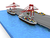 Transportation | Trade | Port-Industrial Image Free Illustration