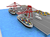Delivery ｜ Transportation ｜ Port-Industrial image Free illustration