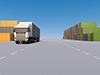 Cargo ｜ Truck ｜ Container-Industrial image Free illustration