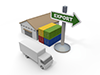 Storage business Import business Export business --Industrial image Free illustration