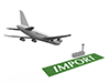 Imported cargo arrival airplane-industrial image free illustration