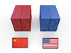 National Flag China America Container Trade Friction-Industrial Image Free Illustration