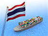Thai trade ship container-industrial image free illustration