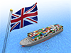 イギリス　貿易船　ビジネス　荷物 - 産業イメージ 無料イラスト