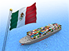 メキシコ　貿易　輸出　輸入　海外 - 産業イメージ 無料イラスト